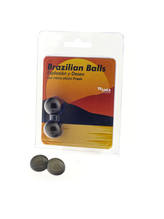 BRAZILIAN BALLS GEL EXCITANTE EFECTO FRESCOR 2 UNIDADES DE LA MARCA TALOKA