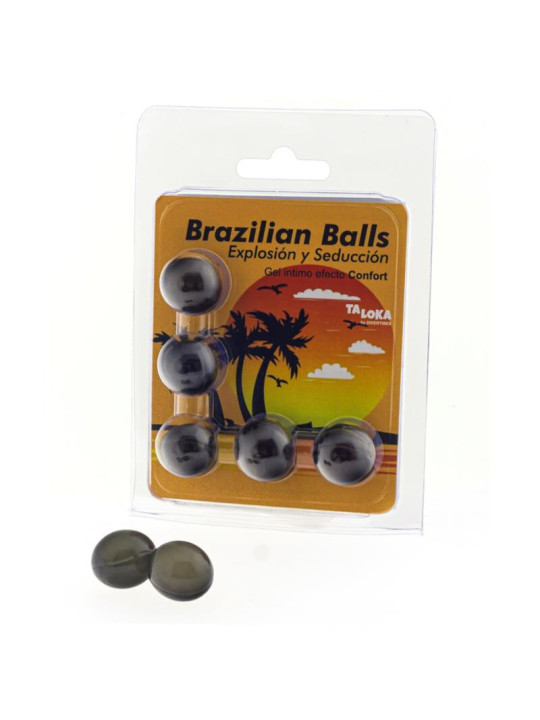 BOLAS BRASILEÑAS GEL EXCITANTE EFECTO CONFORT X5 DE LA MARCA TALOKA