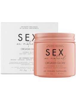 ORGASM GLOW COMPLEMENTO ALIMENTICIO LIBIDO 60 CAPS DE LA MARCA BIJOUX AU NATUREL