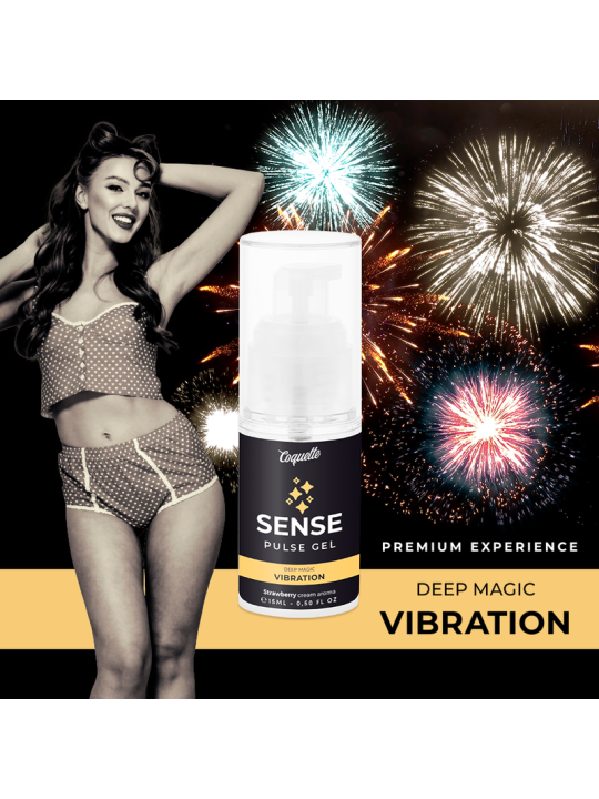 GEL VIBRANTE FRESA CALIENTE 15ML - UNISEX DE LA MARCA COQUETTE COSMETICS