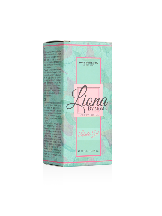 GEL VIBRADOR ESTIMULANTE LIBIDGEL 15 ML DE LA MARCA LIONA BY MOMA