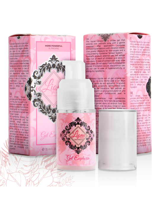 GEL VIBRADOR EUPHORIA ESTIMULANTE ÍNTIMO 15 ML DE LA MARCA LIONA BY MOMA