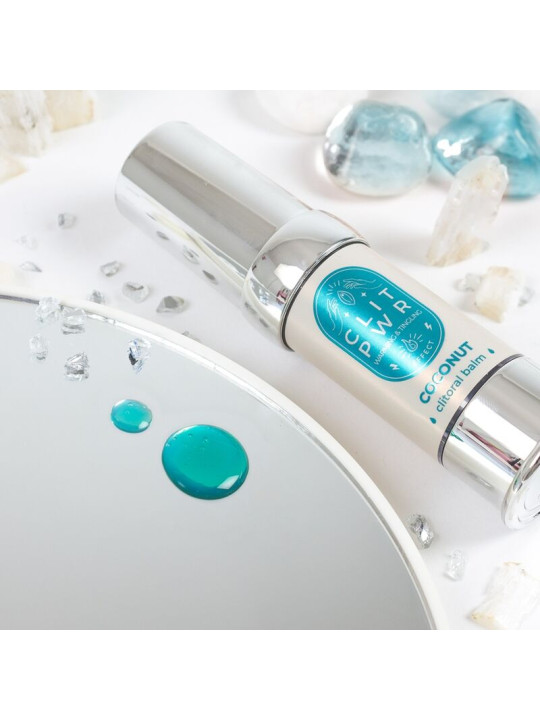 BÁLSAMO ESTIMULANTE CLITORIS COCO VIBRACIÓN Y CALOR DE LA MARCA SECRETPLAY COSMETIC