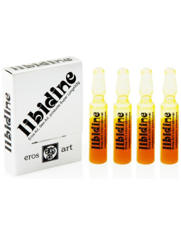 LIBIDINE AFRODISIACO NATURAL 4 AMPOLLAS ESTIMULANTE DE LA MARCA EROS-ART