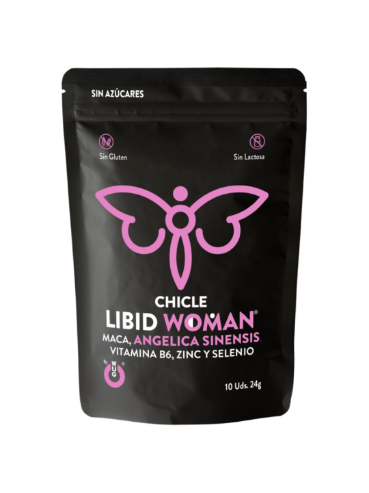 CHICLE LIBID WOMAN AUMENTO LÍBIDO MUJER 10 UNIDADES DE LA MARCA WUG SEX SENSE
