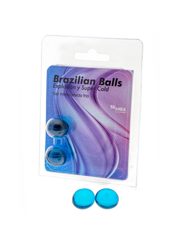 BRAZILIAN BALLS GEL EXCITANTE EFECTO FRÍO 2 UNIDADES DE LA MARCA TALOKA