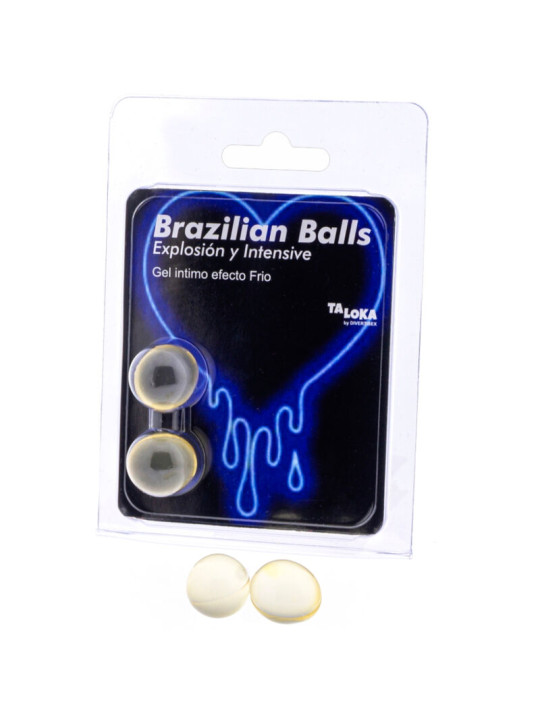 BOLAS BRASILEÑAS GEL EXCITANTE EFECTO FRÍO Y VIBRACIÓN DE LA MARCA TALOKA