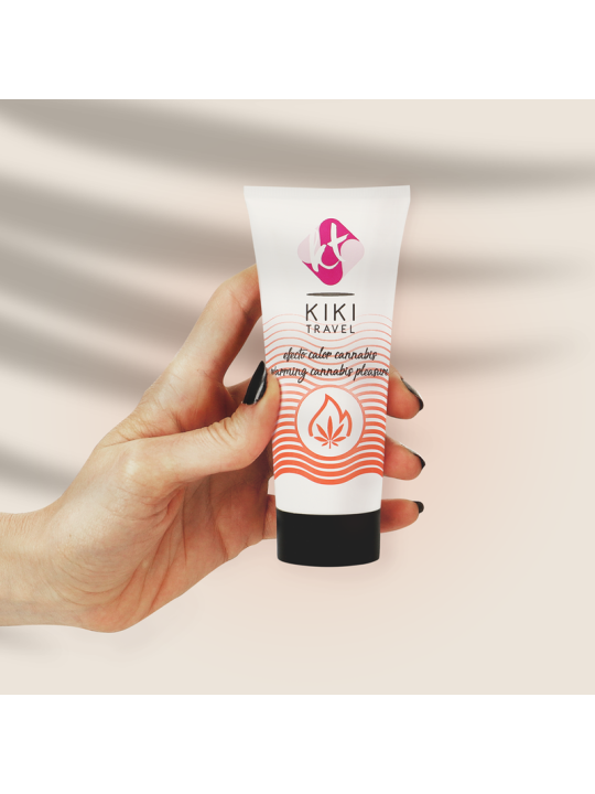 GEL DESLIZANTE CANNABIS EFECTO CALOR 50 ML DE LA MARCA KIKÍ TRAVEL