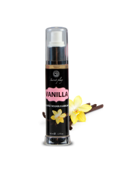LUBRICANTE EFECTO CALOR VAINILLA 50 ML 2 EN 1 DE LA MARCA SECRETPLAY COSMETIC