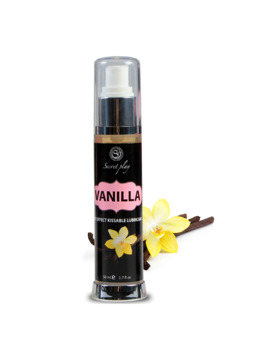 LUBRICANTE EFECTO CALOR VAINILLA 50 ML 2 EN 1 DE LA MARCA SECRETPLAY COSMETIC