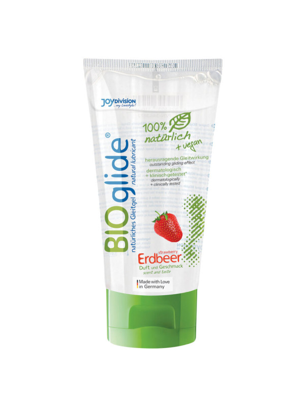 LUBRICANTE BIOGLIDE SABOR FRESA 80 ML DE LA MARCA JOYDIVISION BIOGLIDE