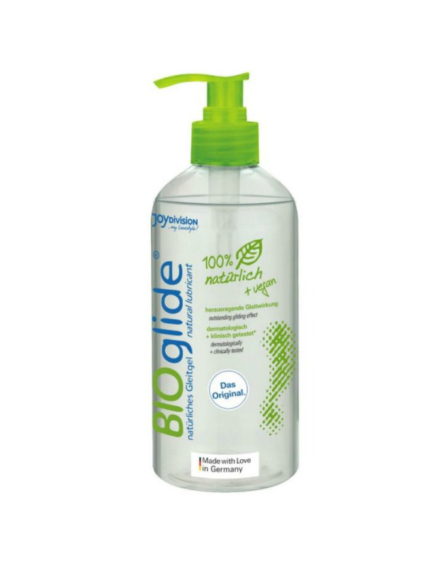 LUBRICANTE NATURAL BIOGLIDE 500 ML - HIDROSOLUBLE DE LA MARCA JOYDIVISION BIOGLIDE