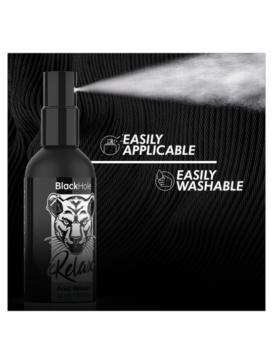 SPRAY RELAJANTE ANAL BLACK HOLE 30 ML DE LA MARCA BLACK HOLE