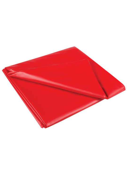 SÁBANA DE LÁTEX ROJA LAVABLE PARA JUEGOS SEXUALES DE LA MARCA JOYDIVISION SexMAX