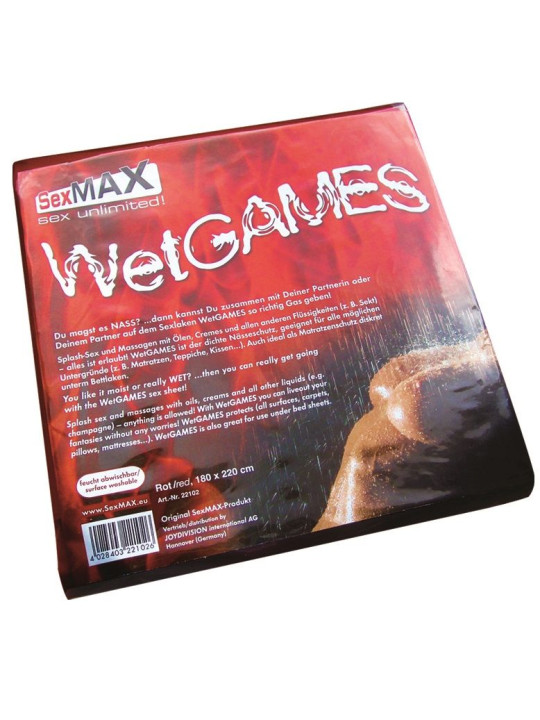 SÁBANA DE LÁTEX BLANCA LAVABLE PARA JUEGOS SEXUALES DE LA MARCA JOYDIVISION SexMAX