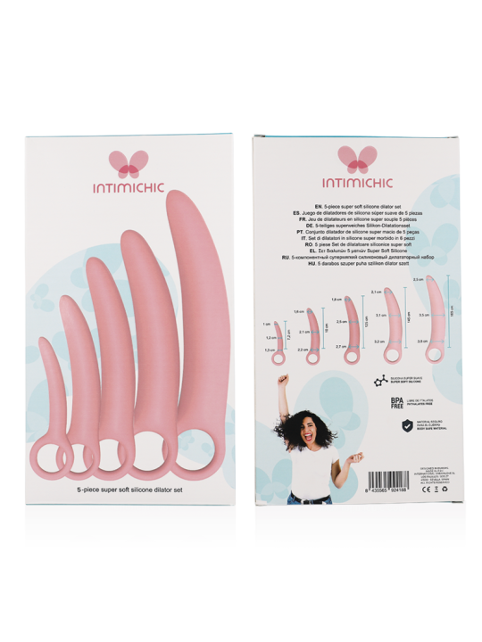 SET DILATADORES VAGINALES SILICONA 5 PIEZAS DE LA MARCA INTIMICHIC
