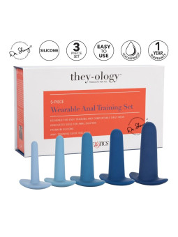 KIT ENTRENAMIENTO ANAL SILICONA 5 PIEZAS THEY-OLOGY DE LA MARCA CALEXOTICS