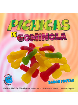 GOMINOLAS ERÓTICAS SABOR FRUTAS EN FORMA DE PENE DE LA MARCA DIABLO GOLOSO