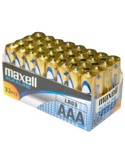 PILAS ALCALINAS AAA LR03 PACK DE 32 UNIDADES DE LA MARCA MAXELL
