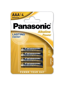 PILAS ALCALINAS AAA BRONZE 4 UNIDADES PARA DISPOSITIVOS DE LA MARCA PANASONIC