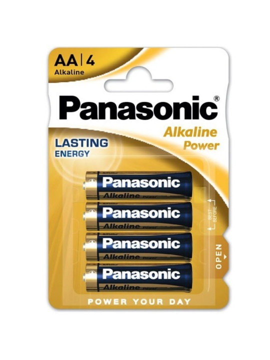 PILAS ALCALINAS AA LR6 BRONZE BLISTER X4 DE LA MARCA PANASONIC