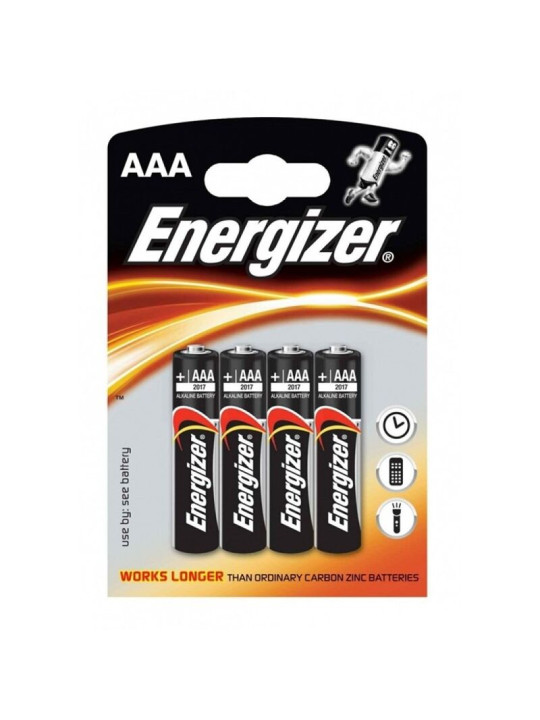 PILAS ALCALINAS AAA LR03 1.5V BLISTER X4 DE LA MARCA ENERGIZER