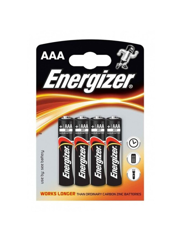 PILAS ALCALINAS AAA LR03 1.5V BLISTER X4 DE LA MARCA ENERGIZER