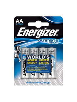 PILA LITIO AA ENERGIZER L91 1,5V BLISTER X4 DE LA MARCA ENERGIZER