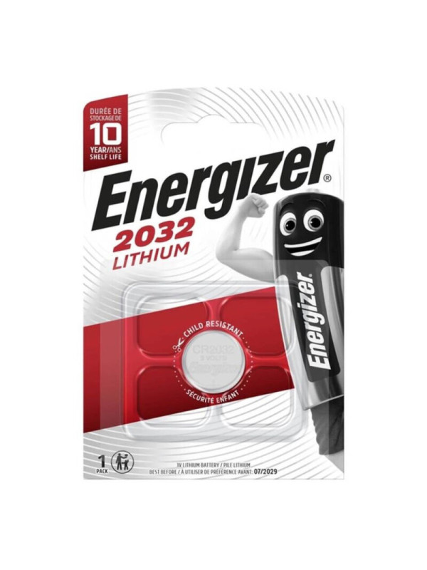 PILA LITIO CR2032 3V PARA RELOJES Y DISPOSITIVOS ELECTRÓNICOS DE LA MARCA ENERGIZER