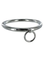 COLLAR BDSM METÁLICO CON ARGOLLA 10CM - ACERO CROMADO DE LA MARCA METAL HARD