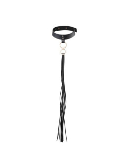 COLLAR BDSM CON FLECOS NEGRO PARA JUEGOS BONDAGE DE LA MARCA BIJOUX MAZE