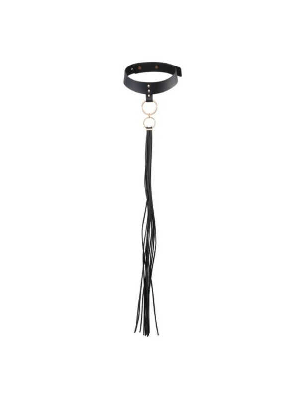 COLLAR BDSM CON FLECOS NEGRO PARA JUEGOS BONDAGE DE LA MARCA BIJOUX MAZE