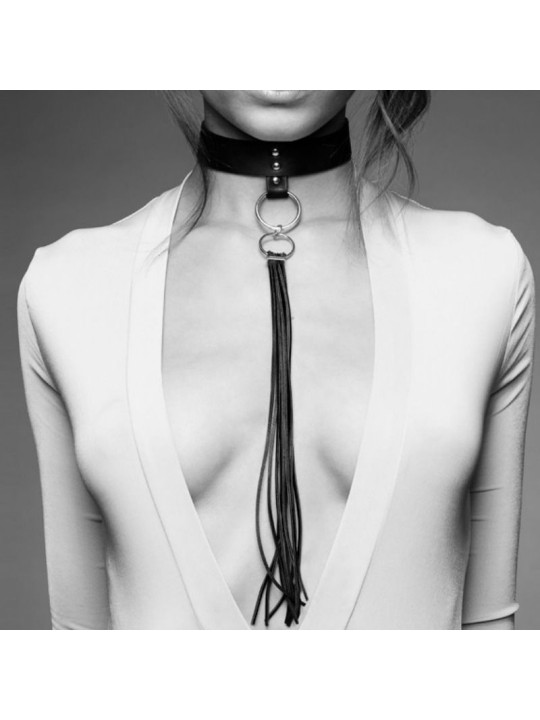 COLLAR BDSM CON FLECOS NEGRO PARA JUEGOS BONDAGE DE LA MARCA BIJOUX MAZE