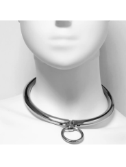 COLLAR METAL INOXIDABLE CON CANDADO Y ANILLA 10.5 CM DE LA MARCA METAL HARD