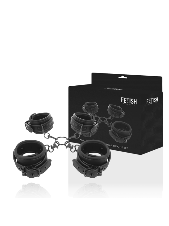 SET ESPOSAS BDSM MANOS Y TOBILLOS CON FORRO SUAVE DE LA MARCA FETISH SUBMISSIVE BONDAGE