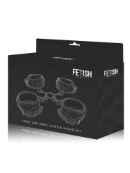 SET ESPOSAS BDSM MANOS Y TOBILLOS CON FORRO SUAVE DE LA MARCA FETISH SUBMISSIVE BONDAGE