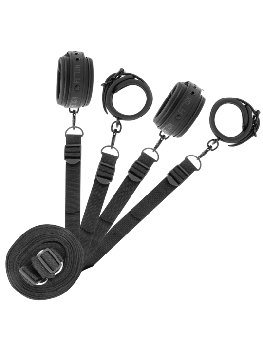 SET ESPOSAS Y ATADURAS BDSM CON FORRO DE NOPRENO DE LA MARCA FETISH SUBMISSIVE BONDAGE