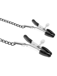 MORDAZA BDSM CON PINZAS PARA PEZONES Y CADENA METÁLICA DE LA MARCA FETISH SUBMISSIVE BONDAGE