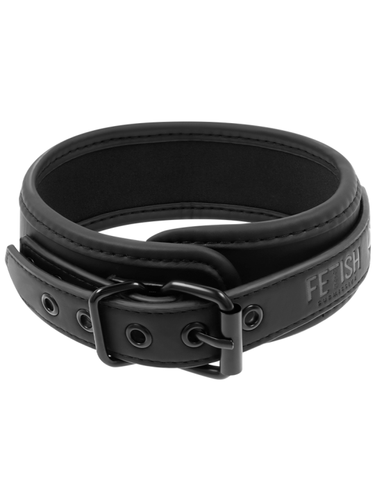 COLLAR BDSM CON CADENA METÁLICA Y FORRO DE NEOPRENO DE LA MARCA FETISH SUBMISSIVE BONDAGE