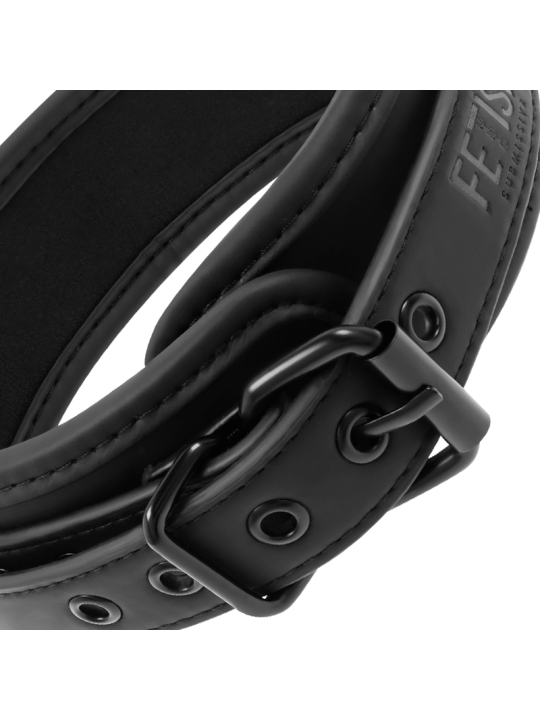 COLLAR BDSM CON CADENA METÁLICA Y FORRO DE NEOPRENO DE LA MARCA FETISH SUBMISSIVE BONDAGE
