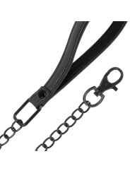 COLLAR BDSM CON CADENA METÁLICA Y FORRO DE NEOPRENO DE LA MARCA FETISH SUBMISSIVE BONDAGE