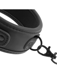 COLLAR BDSM CON CADENA METÁLICA Y FORRO DE NEOPRENO DE LA MARCA FETISH SUBMISSIVE BONDAGE