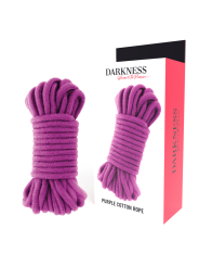 CUERDA BONDAGE ALGODÓN 5M MORADO - DARKNESS DE LA MARCA DARKNESS BONDAGE