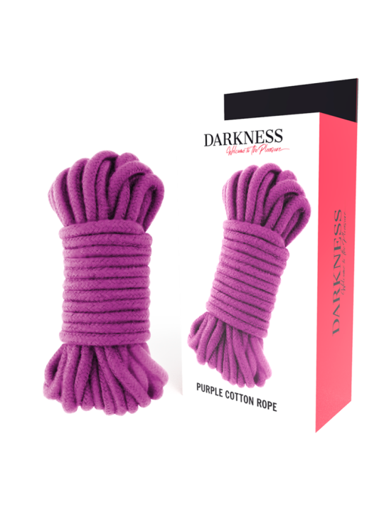 CUERDA BONDAGE ALGODÓN 5M MORADO - DARKNESS DE LA MARCA DARKNESS BONDAGE