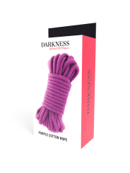 CUERDA BONDAGE ALGODÓN 5M MORADO - DARKNESS DE LA MARCA DARKNESS BONDAGE