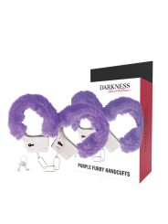 ESPOSAS METÁLICAS FORRADAS LILA DARKNESS BDSM DE LA MARCA DARKNESS BONDAGE