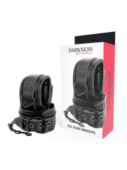 ESPOSAS AJUSTABLES PIEL SINTÉTICA NEGRO DARKNESS DE LA MARCA DARKNESS BONDAGE