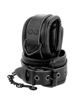 ESPOSAS AJUSTABLES PIEL SINTÉTICA NEGRO DARKNESS DE LA MARCA DARKNESS BONDAGE