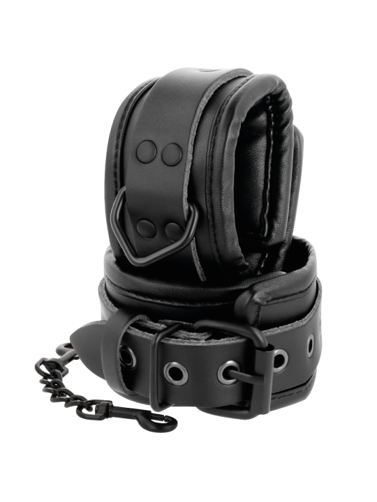 ESPOSAS AJUSTABLES PIEL SINTÉTICA NEGRO DARKNESS DE LA MARCA DARKNESS BONDAGE