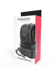 ESPOSAS AJUSTABLES PIEL SINTÉTICA NEGRO DARKNESS DE LA MARCA DARKNESS BONDAGE
